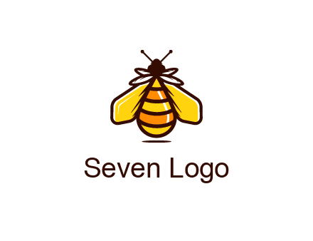 upright honeybee illustration