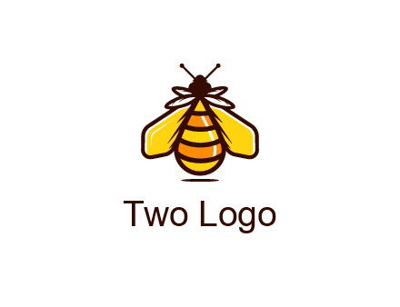 upright honeybee illustration