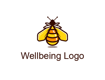 upright honeybee illustration