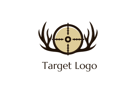 deer rack with bullseye or target symbol