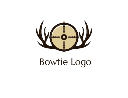 deer rack with bullseye or target symbol