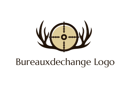 deer rack with bullseye or target symbol