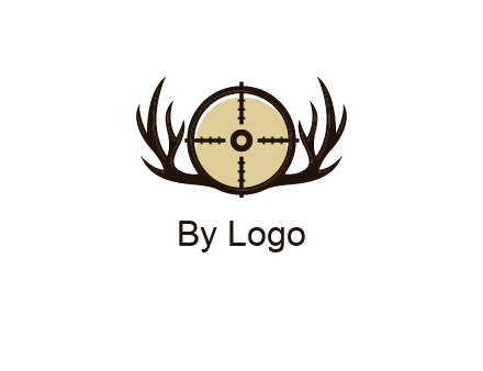 deer rack with bullseye or target symbol