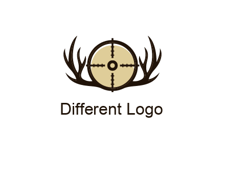 deer rack with bullseye or target symbol