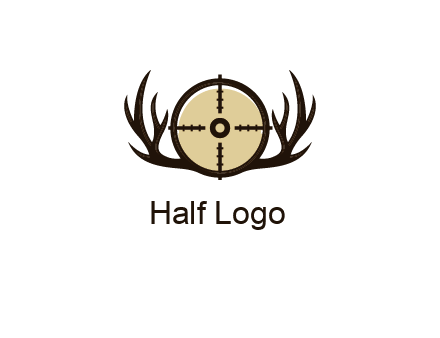 deer rack with bullseye or target symbol
