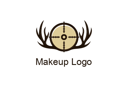 deer rack with bullseye or target symbol
