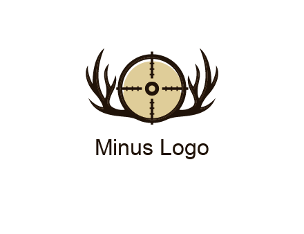 deer rack with bullseye or target symbol