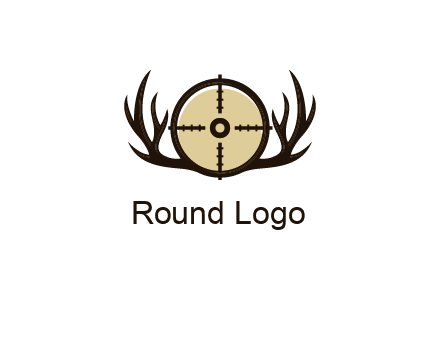 deer rack with bullseye or target symbol