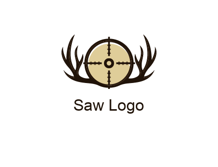 deer rack with bullseye or target symbol