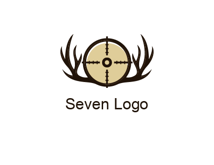 deer rack with bullseye or target symbol