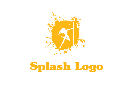 pole dance inside color splash logo