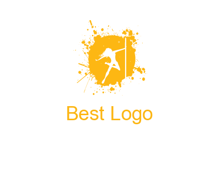 pole dance inside color splash logo
