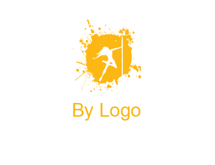 pole dance inside color splash logo