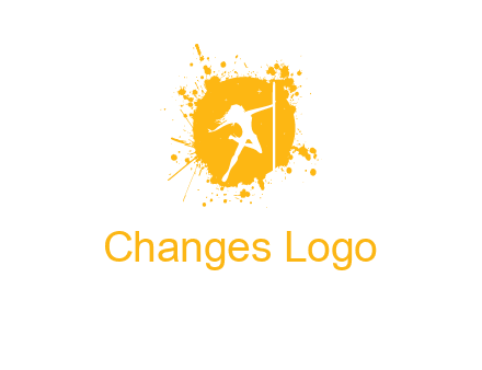 pole dance inside color splash logo