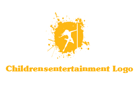 pole dance inside color splash logo
