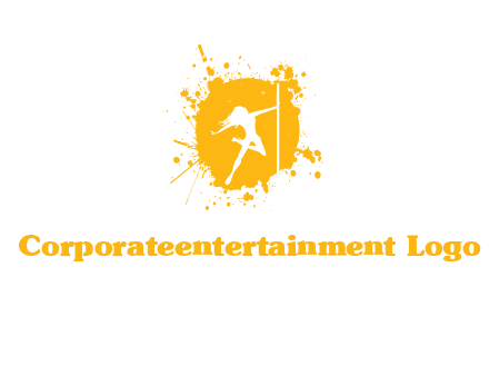 pole dance inside color splash logo