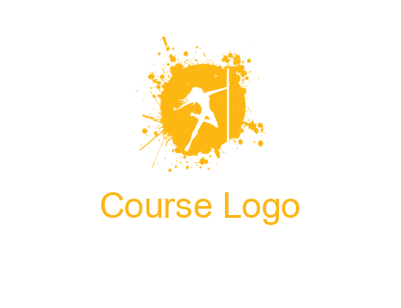 pole dance inside color splash logo