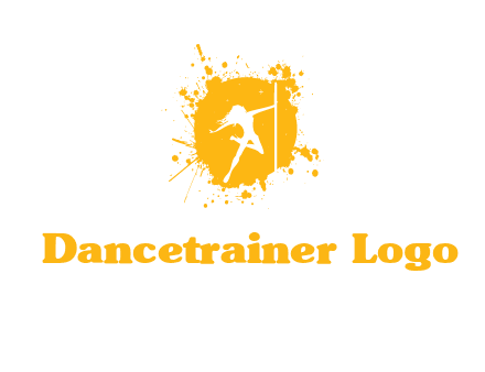 pole dance inside color splash logo