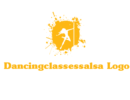 pole dance inside color splash logo