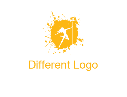 pole dance inside color splash logo