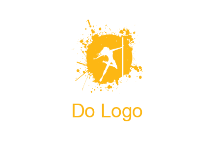 pole dance inside color splash logo