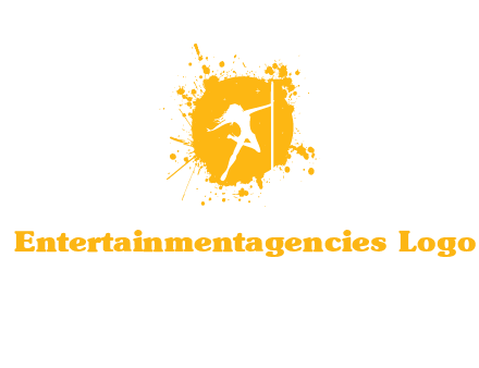 pole dance inside color splash logo