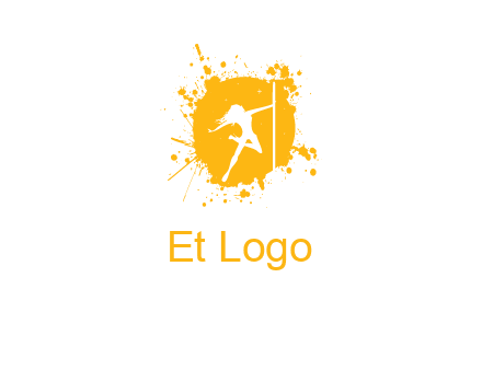 pole dance inside color splash logo