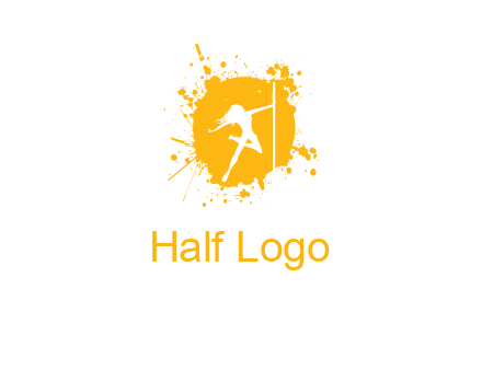 pole dance inside color splash logo