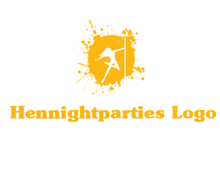 pole dance inside color splash logo