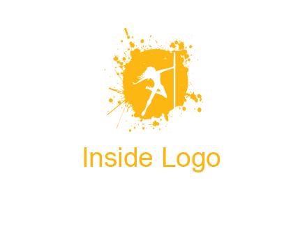 pole dance inside color splash logo
