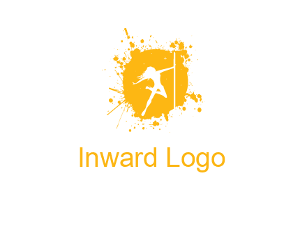 pole dance inside color splash logo