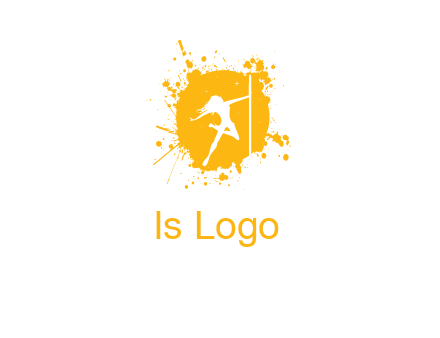 pole dance inside color splash logo