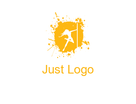 pole dance inside color splash logo