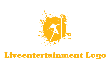 pole dance inside color splash logo