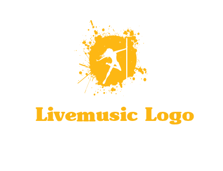 pole dance inside color splash logo