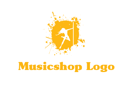 pole dance inside color splash logo