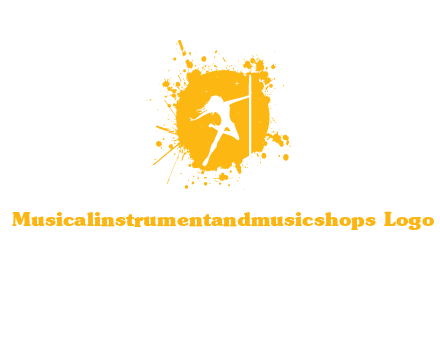 pole dance inside color splash logo