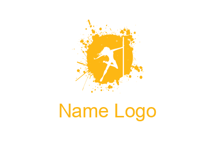 pole dance inside color splash logo