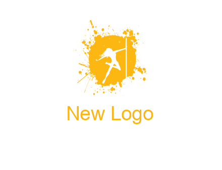 pole dance inside color splash logo