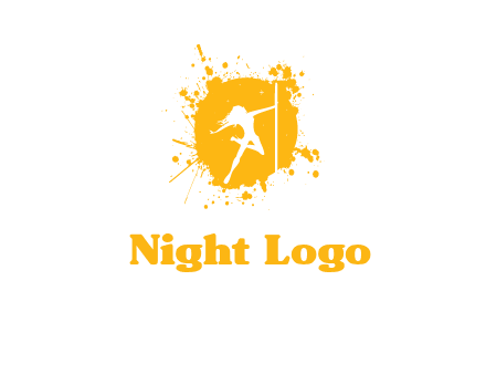 pole dance inside color splash logo
