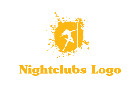 pole dance inside color splash logo