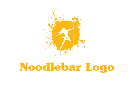 pole dance inside color splash logo