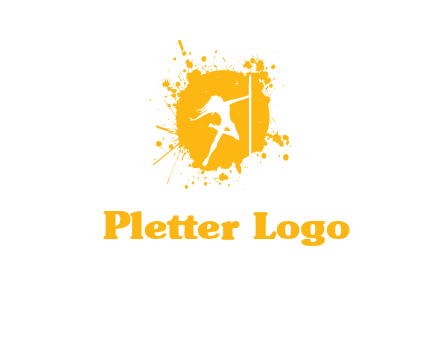 pole dance inside color splash logo