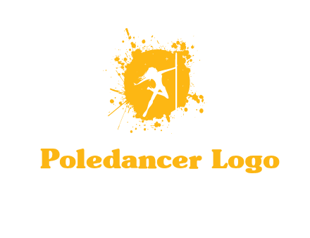 pole dance inside color splash logo