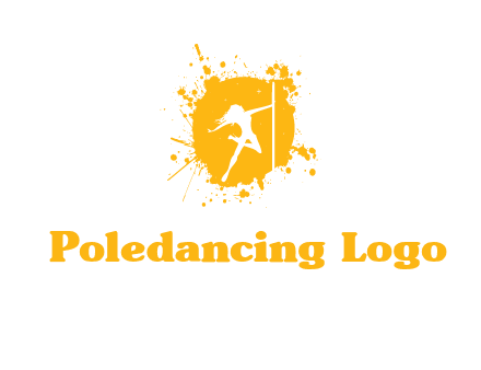 pole dance inside color splash logo