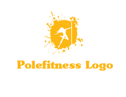 pole dance inside color splash logo