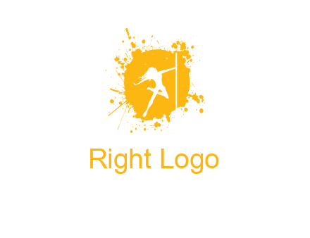 pole dance inside color splash logo