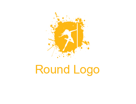 pole dance inside color splash logo