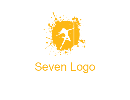 pole dance inside color splash logo
