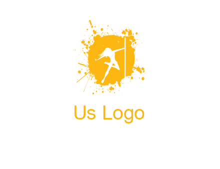 pole dance inside color splash logo